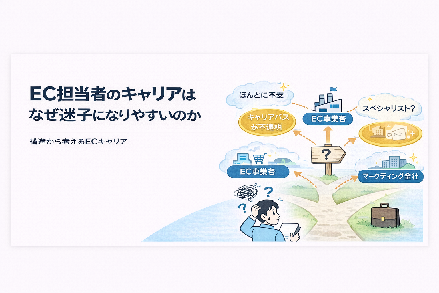 EC担当はキャリアに悩みやすい？市場価値を高める考え方を解説 - EC Career Lab | メーカーECの構造を整理するメディア